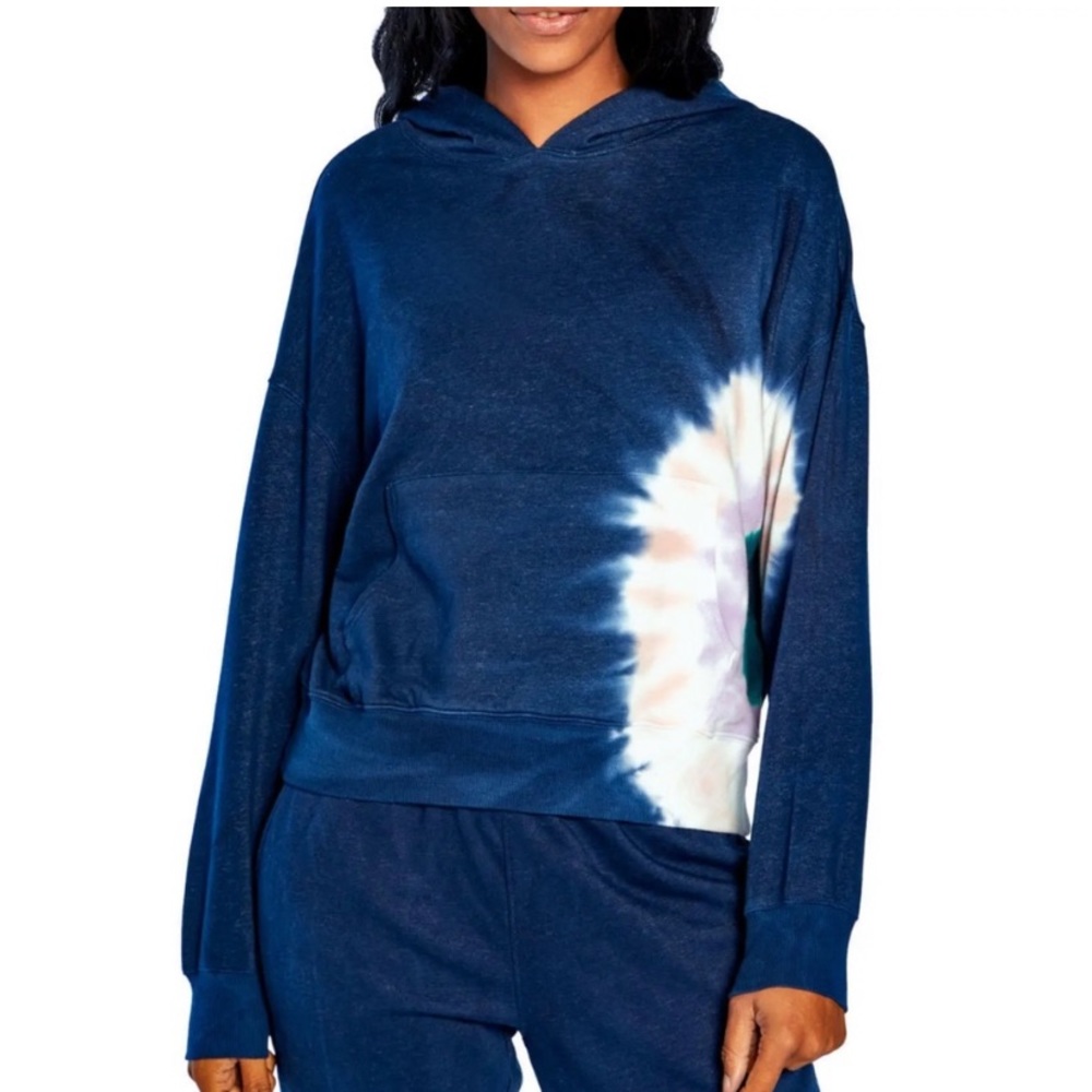 Wildfox Tie Dye One of a Kind Women’s Blue Hoodie Size Medium